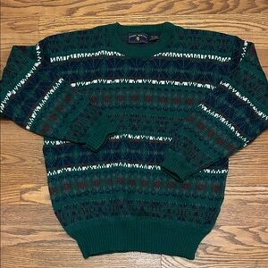 Vintage 90’s Patterned Crewneck Sweater